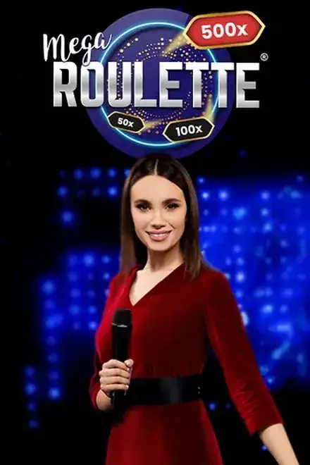 Table en direct Mega Roulette avec multiplicateurs tirés au sort à chaque tour