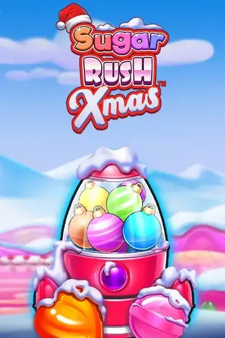 Machine à sous Sugar Rush Xmas et sa grille de bonbons givrés sur Vipz Casino